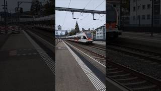 Einfahrt S3 in Liestal sbb cff ffs sbahn stadlerflirt trainspotting shorts yt [upl. by Hannad854]