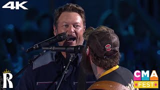 Blake Shelton amp Post Malone  Poor Me A Drink  Full Peformance  Live  The CMA Fest 2024 [upl. by Flemings]