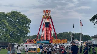 Downdraft Ride at 2024 Racine County Fair [upl. by Mikihisa]