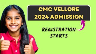 CMC Vellore MBBS Admission 2024  Applications are Open [upl. by Jodee]