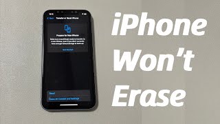 iPhone Wont Erase How to Fix Erase All Content and Settings Not Working [upl. by Ysak]