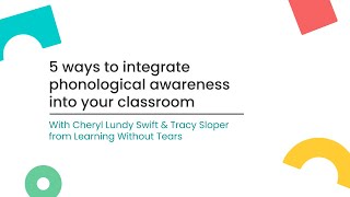 5 ways to integrate phonological awareness into your classroom [upl. by Ysak]