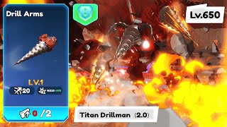 Titan Drillman 20  Drill Arms amp Event│🧻EVENTSkibidi Toilet Battle│Hapeto [upl. by Lelah391]