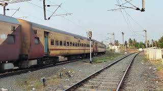 17644 Circar Express with BZA WAP 4 at BVRT outers [upl. by Hammerskjold]