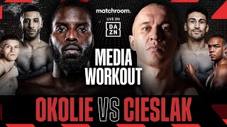 Lawrence Okolie vs Michal Cieslak Plus Undercard Media Workout [upl. by Clementina830]