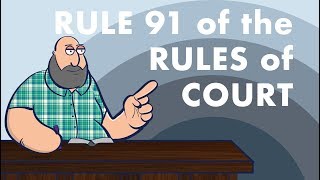 Rule 91 of the Rules of Court SPECIAL PROCEEDINGS [upl. by Airetak]