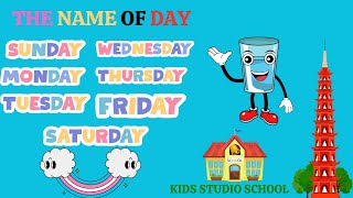 the name of days\sunday mopnday clap clap cla\sunday monday tuesday\KIDS LEARNING VIDEOS [upl. by Tindall]