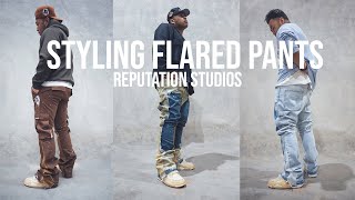 3 WAYS TO STYLE FLARED PANTS [upl. by Atinhoj924]