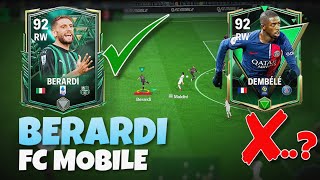 DOMENICO BERARDI REVIEW FC MOBILE 😱 WINTER WILDCARDS DOMENICO BERARDI [upl. by Egin434]