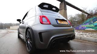 Abarth 695 Biposto Akrapovic Pop and Bang Sound [upl. by Jock127]