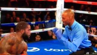 Golovkin v Stevens Knockdown [upl. by Hazlett928]