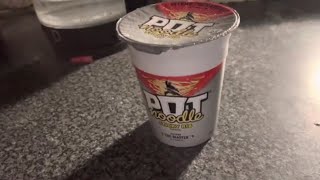 Trying The sticky rib pot noodle [upl. by Clift]