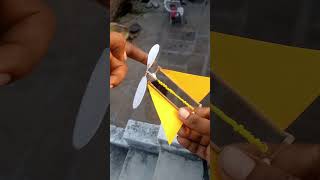 Ameging rubber band helicopter  flying propeller aroplane diyareoplane [upl. by Anehsuc]