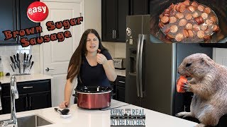 Brown Sugar Crock Pot Sausage Appetizer Recipe Episode 130 [upl. by Rosecan]