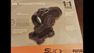 Primary Arms SLx 3x Micro Prism Scope  Unboxing [upl. by Alsi416]