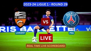 PSG Vs Lorient LIVE Score UPDATE Today 202324 Ligue 1 Round 29 Soccer Football Match Apr 24 2024 [upl. by Henrik400]