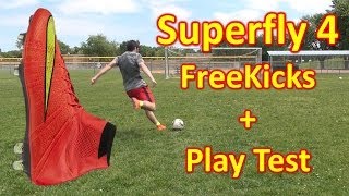 Nike Mercurial Superfly 4 Review  Freekicks  Play Test [upl. by Sucam698]