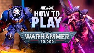 How to Play Warhammer 40k Space Marines vs Tyranids Demo Game [upl. by Tshombe]