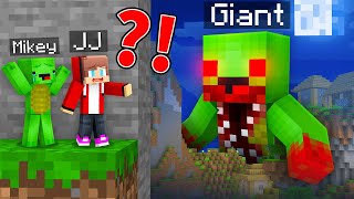 Evil Mikey GIANT vs TINY Mikey and JJ Hide and Seek Challenge in Minecraft  Maizen [upl. by Leynad613]