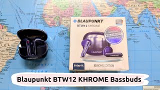 Blaupunkt BTW12 KHROME Bassbuds Truly Wireless BT Earbudsindiaunboxed [upl. by Rimidalv]