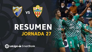 Resumen de Málaga CF vs UD Almería 01 [upl. by Eilsil]