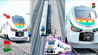 Watch how the 2 Brand new Trains arrived for the official commissioning at Tema Habour [upl. by Avrom]