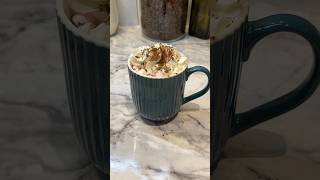 Delicious hot drink 🤍 asmr milk chocolate marshmello whippedcream [upl. by Tung]