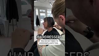 This is how to cut the side of a bob haircut No need to tap the hair over under or around the [upl. by Whipple650]