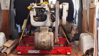 12 TON Power Hacksaw Move  Donkey Saw [upl. by Eilsek]