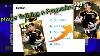 100 Rated Casillas Training amp Player Progression Tutorial Full Details In eFootball 2022 Mobile [upl. by Inele]