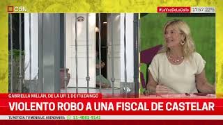 CASTELAR VIOLENTO ROBO a una FISCAL en su casa [upl. by Alehtse]