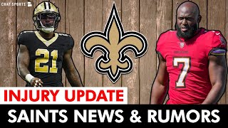 Saints News amp Rumors Jamaal Williams Injury Update  Sign Leonard Fournette Or Kareem Hunt [upl. by Hurless487]