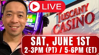 Lets Win a Saturday Jackpot 🔴LIVE Tuscany Suites amp Casino Las Vegas [upl. by Rehnberg640]