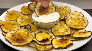 Better than chips Eggplants crispy and tasty ready in just a few minutes No frying [upl. by Ala]