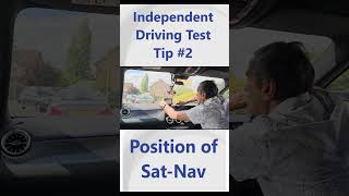 Independent Driving Test Tips Postion of SatNav drivingtips driving drivingtest [upl. by Kienan142]