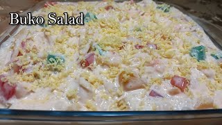 BUKO SALAD  BUKO SALAD WITH FRUIT COCKTAIL  BUKO SALAD RECIPE [upl. by Edric623]