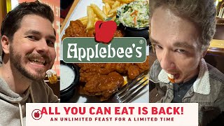 Applebees All You Can Eat Boneless Wings Riblets amp Shrimp  Face Jam [upl. by Adaiha528]