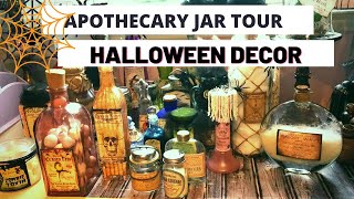 DIY HALLOWEEN  APOTHECARY JAR TOUR  MY HALLOWEEN DECORATIONS TOUR [upl. by Tati404]