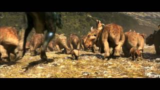 Walking With Dinosaurs 3D Gorgosaurus Attack 2013 Movie Scene [upl. by Vaenfila890]