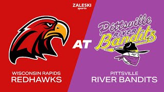 Wisconsin Rapids Redhawks at Pittsville River Bandits  2024 Baseball [upl. by Luapnhoj]