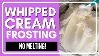 Easy Stabilized Whipped Cream Frosting 4 Simple Ingredients [upl. by Nitaj988]