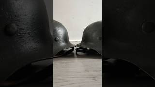 Difference originalReplica Stahlhelm history wehrmacht ww2 ww2history reenactment impression [upl. by Tennes]