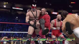 WWE 2k22 Wrestlemania 4  strikeforce versus demolition versus Bolshevik versus killer bees ￼ [upl. by Jaffe]