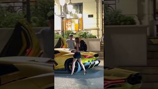 Cvety Vassileva with Lamborghini Revuelto girlpower millionaire luxurylife lamborghini monaco [upl. by Ahsihat]