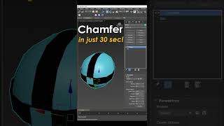 Chamfer modifier in 3ds max shorts [upl. by Ahseenak381]