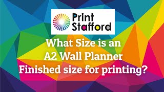 A2 Wall Planner size for printing [upl. by Luapnaes]