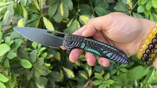 Ferrum Forge Knifeworks Stinger XL Custom Knife From R1MarketPlace [upl. by Olegnalehcim54]