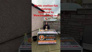 Worlds smelliest fish challenge lokogerrysfoodandtraveladventures bannerkwik food foodreviewuk [upl. by Aiekam]