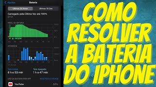 COMO RESOLVER O PROBLEMA DA BATERIA NO IPHONE COMO ECONOMIZAR MUITA BATERIA [upl. by Demitria]