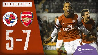 THE CRAZIEST MATCH EVER  Reading 57 Arsenal  Classic highlights  2012 [upl. by Hackett829]